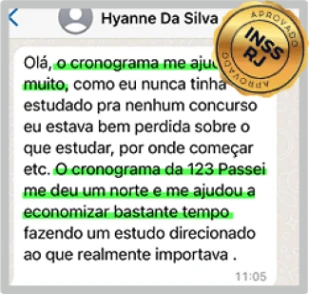 Depoimento de aluna aprovada