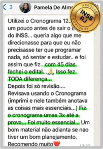 Depoimento de aluna aprovada