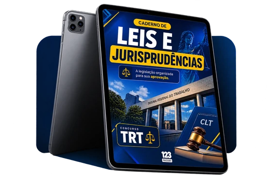 Caderno de leis e jurisprudências para concurso de TRT