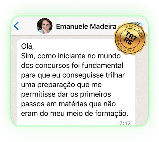 Depoimento de aluna aprovada no TRT RS sobre os primeiros passos como iniciante